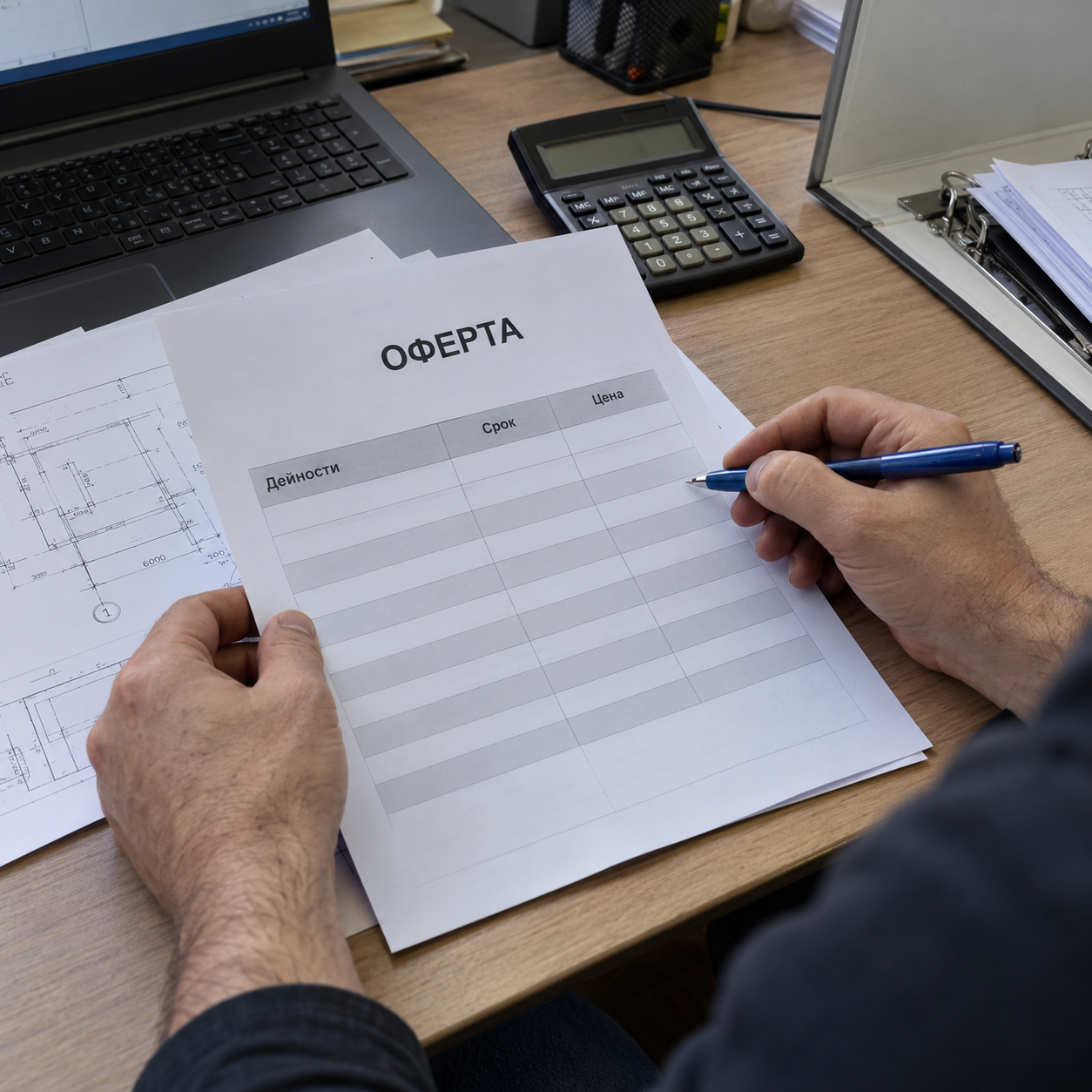 Подготовка на индивидуална оферта